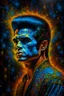 Placeholder: fire, lightning, wind, rain, volcanic lava, fireworks, explosions, multicolored neon lights, Elvis Presley in the art style of Leonardo De Vinci, oil paint on canvas, 32k UHD, hyper realistic, photorealistic, realistic, life-like, extremely detailed, extremely colorful, sharp beautiful professional quality,