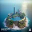 Placeholder: The Isometric Glass Tall Box Mini Model Little Real Island shape smooth Mixed Water Fall Under Ocean Sunshine Summer Background Blue Sea, The Last Of Us / Avatar, Octane Render / ZBrush, Cinematic, IMAX Film, Nikon D750, 16K, Autostereoscopy, Anthropomorphic, Golden Ratio, Geometry, Symmetric, Depth Of Field, Highly Detailed, Ultra Realistic, Beautiful Lighting, Halfrear Lighting, Soft Light, Candoluminescence, Cast Shadow, Reflective, Glow, Translucent, Normal Map, Carbonated --testp