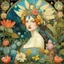 Placeholder: Le Jardin des délices (The Garden of Earthly Delights) Peinture de Mil Mascaras et Alphonse Mucha