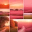 Placeholder: romantic landscape, warm pink and orange colours, photo quality