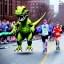 Placeholder: A dinosaur wins the Boston Marathon