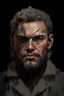 Placeholder: Portrait of a male with an horn in Yoji Shinkawa style.