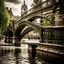 Placeholder: A classic stone bridge reminiscent of London Bridge spans a gentle flowing river. Ornate details adorn the elegant structure, complemented by vintage iron railings and lampposts. The scene harmoniously combines historic charm with the modern energy of the city, offering a serene yet lively backdrop for your photos.