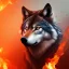 Placeholder: Wolf, red, fire, blue, water, 8K, cinematic lighting, sharp focus, masterpiece, expert