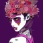 Placeholder: beautiful punk girl, hyper detailed, hyperdetailed, intricately detailed, illustration by <asaf hanuka>, purple tones, darkred tones,