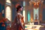 Placeholder: brunette woman standing in an elegant living room in a beautiful peacock feather dress in sunshine Weight:1 8k resolution concept art by Greg Rutkowski dynamic lighting hyperdetailed intricately detailed Splash art trending on Artstation triadic colors Unreal Engine 5 volumetric lighting Alphonse Mucha WLOP Jordan Grimmer orange and teal Weight:0.9