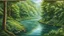 Placeholder: A peaceful scene of a river flowing through a lush, green forest. The Green Water is calm, and the surrounding trees and bushes create a picturesque, natural environmen.