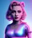 Placeholder: Artist, young madonna, android woman, sweet, blonde, white skin, long eyeliner, purpurin, glossy lips, make-up, color leds lights, cables, short hair, circuits, cyberpunk, latex coat, cyber punk, neon, portrait, studio photo, unreal engine 5, soft color, 16 bit, god lights, ray tracing, RTX, lumen lighting, ultra deatail, volumetric lighting, 3d, finely drawn, hd.