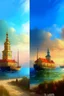 Placeholder: redeseneaza un sketch color dupa un tablou de ayvazovsky