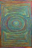 Placeholder: swirls and eddies in consciousness; Golden Ratio; Acrylic Paint; Ecstatic; in the style of Hundertwasser