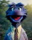 Placeholder: Realistic image, hybrid character, Sesame Street muppet, head, man, body, ,arms, hands, policeman dress, Wes Anderson style, concept art, smooth, unreal engine 5, god lights, ray tracing, RTX, lumen lighting, ultra detail, volumetric lighting, 3d, finely drawn, high definition, 4k.