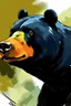 Placeholder: sun bear microsoft paint