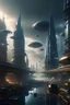 Placeholder: picture of a futuristic city under an alien invasion