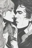 Placeholder: A couple from the dnd game curse of Strahd kissing, lips against lips