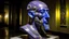 Placeholder: A purple cybernetic realm designed in ancient Egyptian pottery painted by Pablo Picasso