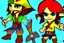 Placeholder: Cartoony and muscular Captain Jack Sparrow, Legend Of Zelda: Wind Waker style, stylized, colorful, adventurous.