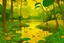 Placeholder: A yellow swamp with glowing dragonflies painted by Paul Ranson