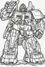 Placeholder: out line art of super transformers robots colouring pages with white background ,skech style ,full body.only use outline,mandala style,clean line art,white background,no shadow and clear and well outlined