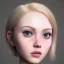 Placeholder: girl look beautiful, eyes like ocean blue, short hair, smile, 8k, rtx, eyebrows like serious, facing left, real, cute, angry expression, tsundere, hyper realistis, hyper details, color schema aesthetic, full body