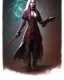 Placeholder: D&D character, female, vampire, druid, galaxy cloak