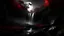 Placeholder: White waterfall, red moon, a dark forest around