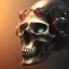 Placeholder: cyberpunk style ink ball skull picture in detailed tecnomancer frame, big black eyes, unreal engine 5, 8k resolution, photorealistic, ultra detailed, frame extreme sharp, accurate