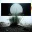 Placeholder: A striking quality photograph captures a wasteland with plants, creepy, details of the dust very accentuated, glossy organic mass, adorned with minerals and rocks. Bathed in intense light, eerie, Max Ernst and Yves Tanguy style, black sun, fog, volumetric light, octane render