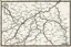 Placeholder: an ancient printed road map that was black and white, but has since been stained and weathered, text uses Cree syllabic symbols