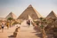 Placeholder: tourist walkway with the pyramids