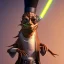 Placeholder: a single jarjar binks as mayor with tophat