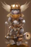 Placeholder: cute steampunk mechanical monkey with wings