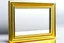 Placeholder: Oblong gold delicate art deco picture frame