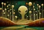 Placeholder: 2D Alien landscape with elegant geometric fauna, meander art style, deep colors, art deco effects, 2D Art by Andy Kehoe, clarity, high quality painting, silhouette.