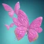 Placeholder: pink butterfly