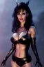 Placeholder: painting of lisa ann as evil queen in black leather pants, , leather, angry, stern look, volumetric lighting, particales,highly detailed,cinematic, deep colours,8, highly detailed, digital painting, artstation, concept art, smooth, sharp focus,