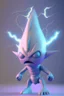 Placeholder: Lightning alien ,soft pastel, high definition, 3d icon clay render, blender 3d