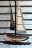Placeholder: Driftwood Sailboats Mobile -- Wooden Ships -- Nautical Nursery Decor -- Patio