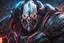 Placeholder: Huge Sion 8k sci-art drawing style, white ghoul, Jaw iron, big muscles, huge hatchet, league of legends them, neon effect, apocalypse, intricate details, highly detailed, high details, detailed portrait, masterpiece,ultra detailed, ultra quality