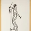 Placeholder: hand drawn in single line by Nicolai Blatter with hatch with parallel wavy lines metal engraving representing representing Prometheus and Don Quixote in bosch style or salvador dali style