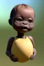 Placeholder: african baby inside egg, 3d, village, robot, 8k quality