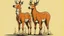 Placeholder: a simple comedic illustration of 2 deer, a female deer on the left with body facing left but is looking back to the right, while on the right is a male deer facing left with a look of mild excitement while he glancing at the other's butt, both have upward tails