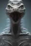 Placeholder: dinosaur alien, head, evil, 8k, finely detailed, photo realistic, HR Giger style