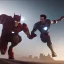 Placeholder: Batman fight iron man in qatar