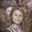 Placeholder: portrait of Greta Thunberg lumberjack