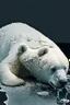 Placeholder: polar bear melting into a puddle, hyper realistic photography, detailed expression of agony, hyper realistic fur and anatomy details, Takeshi Kawano style, dark colour tone, epic colour treatment, cinematic colour treatment, meticulously intricate perfectly symmetrical extremely detailed, pixiv daily ranking, pixiv, extreme depth of field, artstation, sculpture style, spectacular details, volumetric lighting, masterpiece, cinematic, Hollywood production, 8k resolution, high definition, max octan