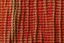 Placeholder: rough red woven fabric texture, burlap