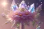 Placeholder: one big crystal subtle flower in a galactic ambiance, transparent petals, delicate colors, in the foreground, with a very little beautiful fairy, full of details, smooth, bright sunshine，soft light atmosphere, light effect，vaporwave colorful, concept art, smooth, extremely sharp detail, finely tuned detail, ultra high definition, 8 k, unreal engine 5, ultra sharp focus