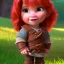 Placeholder: Full body Red hair halfling girl