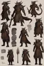 Placeholder: a dragonborn OC reference sheet