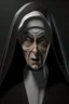 Placeholder: creepy animated nun